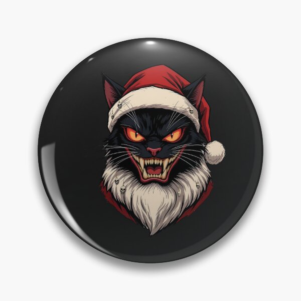 Item preview, Evil Cat Santa – Funny Dark Christmas Cat Vector Illustration designed and sold by ColorSplash123.