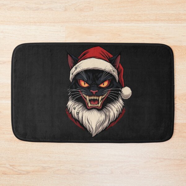 Item preview, Evil Cat Santa – Funny Dark Christmas Cat Vector Illustration designed and sold by ColorSplash123.