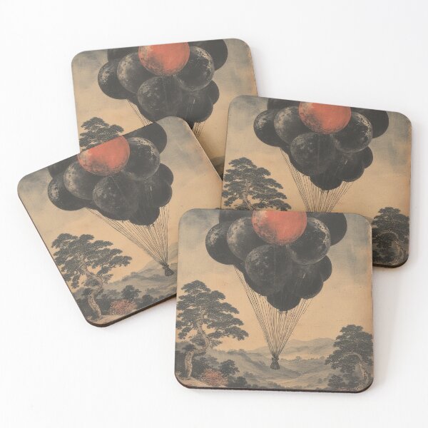 Item preview, Balloons over Japanese landscape designed and sold by Mianku | Für das Leben.