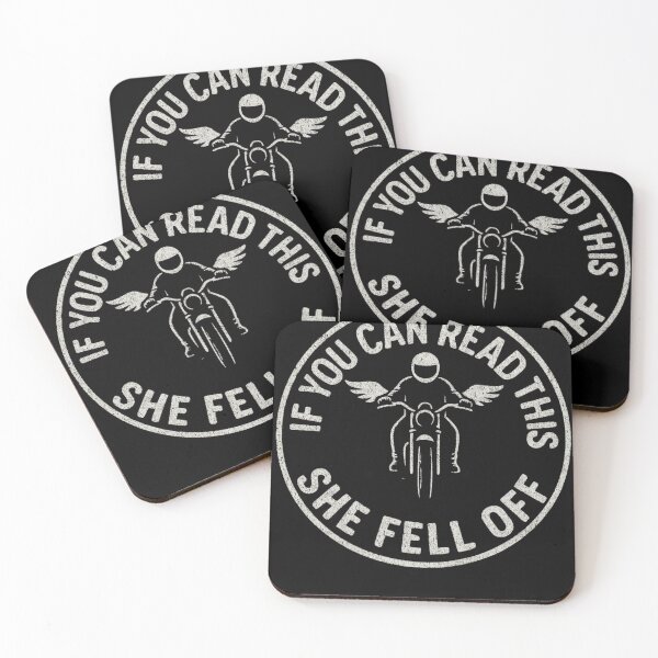 Item preview, If You Can Read This She Fell Off Funny Motorcycle Rider Art designed and sold by flagylART.
