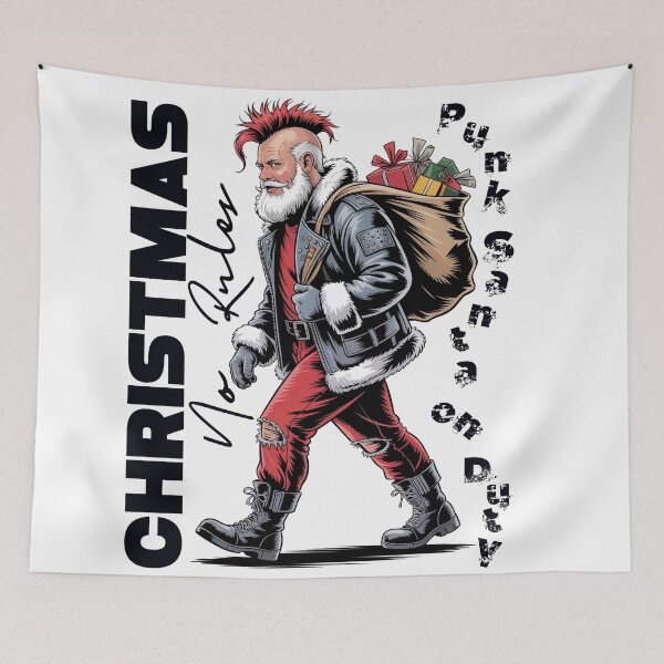Item preview, CHRISTMAS - No rules  -  Punk Santa on Duty designed and sold by Concept-Hub.