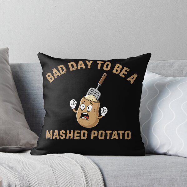 Item preview, Bad Day To Be A Mashed Potato Funny Cartoon Foodie Humor designed and sold by FreeArt2.