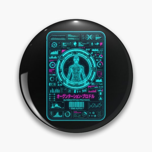 Item preview, Cyberpunk Augmentation Protocol Alpha: Tokyo's Digital Future - V2 designed and sold by clubtee.