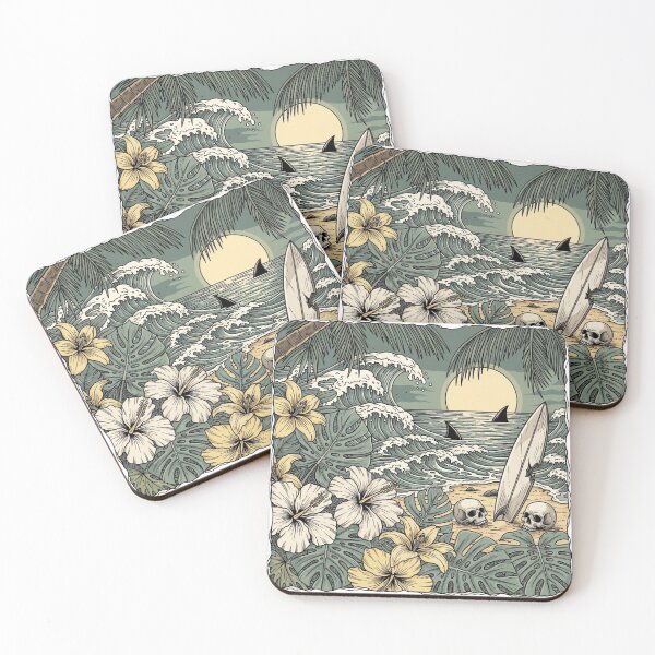 Item preview, Deadly Paradise - Retro Surf Art designed and sold by TheOneOff.