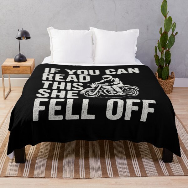 Item preview, If You Can Read This She Fell Off Funny Motorcycle Rider Art designed and sold by flagylART.
