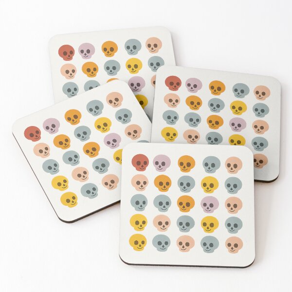 Item preview, Cute pastel skulls – youthful pattern for decoration and accessories designed and sold by Aloloco.