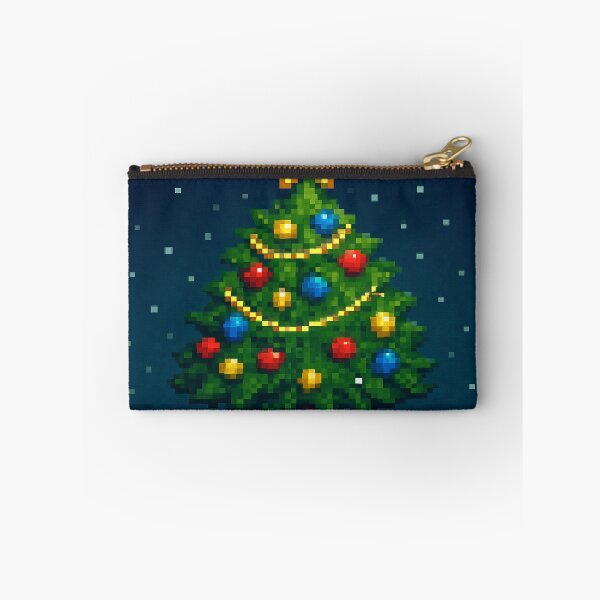 Item preview, Retro Christmas Tree Pixel Art – Cozy Holiday Winter Decor Design designed and sold by ArtificialAce.