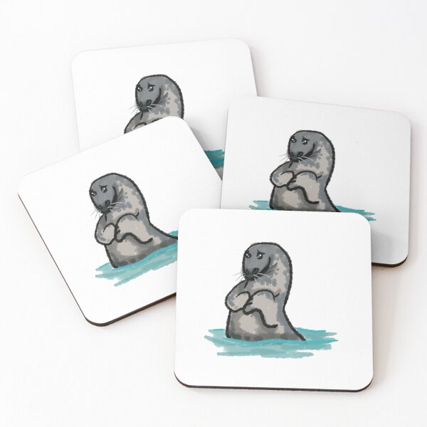 Item preview, Very polite grey seal designed and sold by Cosmonaut Seal .