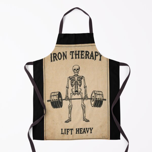 Item preview, Iron Therapy Skeleton - Hardcore Gym Art designed and sold by ThePromptStudio.