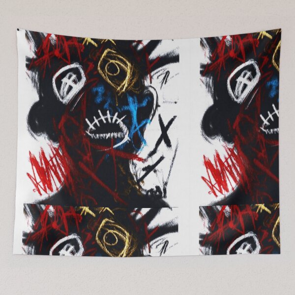Item preview, GraffitX Chaos Oracle – Abstract Street Surreal Portrait Art designed and sold by Blackcanvas444.