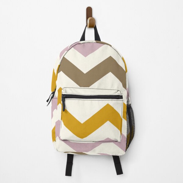 Item preview, Cream mauve zigzag chevron pattern – kawaii skulls coordinate designed and sold by Aloloco.