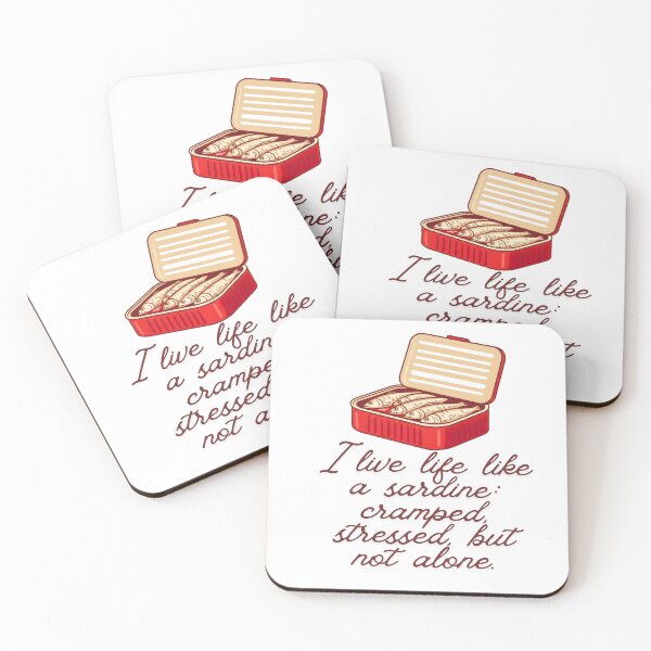 Item preview, TODAY I FEEL LIKE A SARDINE BOX MEME PHRASES designed and sold by infinitearte.