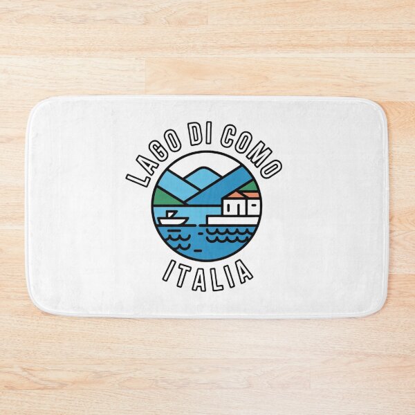 Item preview, Lago di Como Icon Badge | Minimal Italian Sticker & T-Shirt Design designed and sold by Timeless Design.