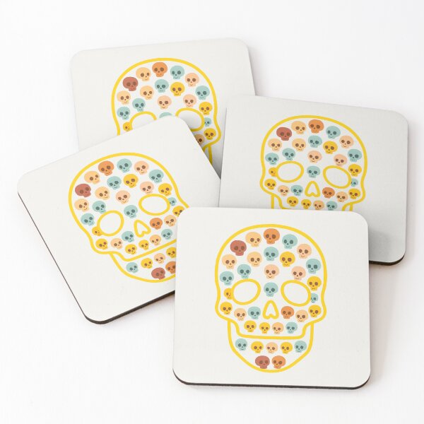 Item preview, Large kawaii skull with mini pastel skulls – cute youth art designed and sold by Aloloco.