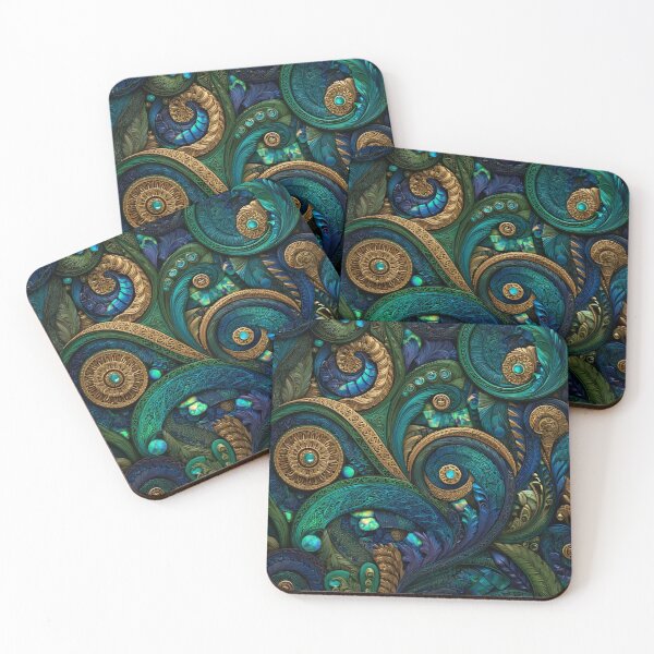 Item preview, New Zealand Māori Paua Pattern Koru Design 679 designed and sold by GrinGalore.