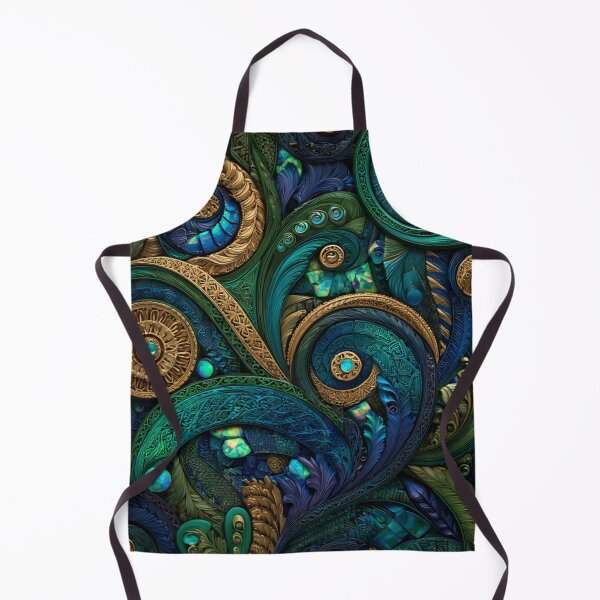 Item preview, New Zealand Māori Paua Pattern Koru Design 679 designed and sold by GrinGalore.