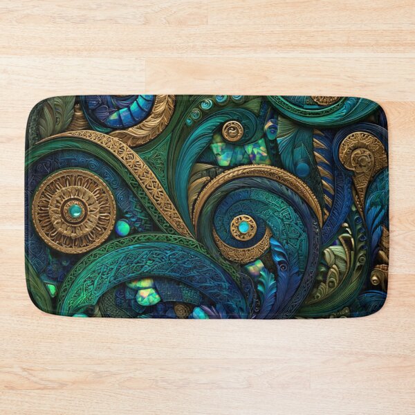 Item preview, New Zealand Māori Paua Pattern Koru Design 679 designed and sold by GrinGalore.