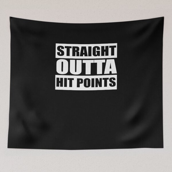 Item preview, Straight Outta Hit Points V3 designed and sold by TeeTimeGuys.