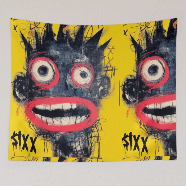 Item preview, GraffitX Chaos Oracle – Abstract Street Surreal Portrait Art designed and sold by Blackcanvas444.