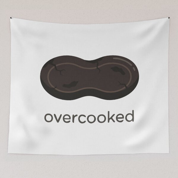 Item preview, Overcooked Minimalist Illustration | Dry Humor Concept Design designed and sold by BambaKchula.