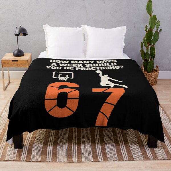 Item preview, How Many Days A Week Should You Be Practicing 67 Meme Basketball Funny Hooper Motivation Design designed and sold by JoyBoyStudio1.