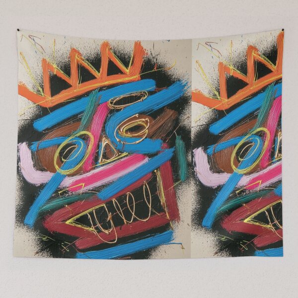 Item preview, GraffitX Chaos Oracle – Abstract Street Surreal Portrait Art designed and sold by Blackcanvas444.