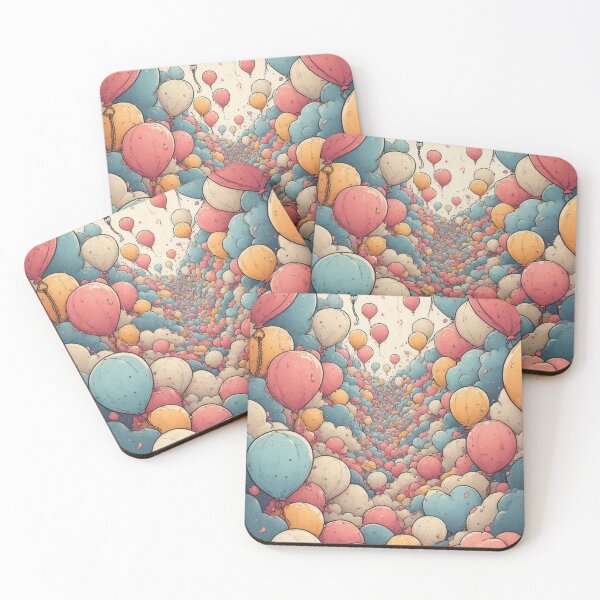 Item preview, Balloon sky: Colorful, cheerful, playful, festive designed and sold by Mianku | Für das Leben.