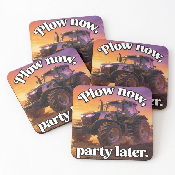 Item preview, "Plow now, party later." designed and sold by PrintYourStyle.