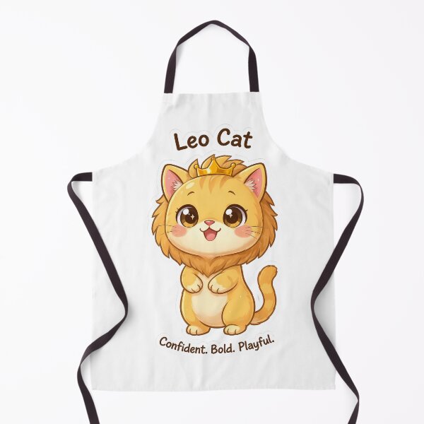 Item preview, Leo Cat – Proud & Confident Zodiac Chibi Cat Sticker designed and sold by Purr-Vibes.