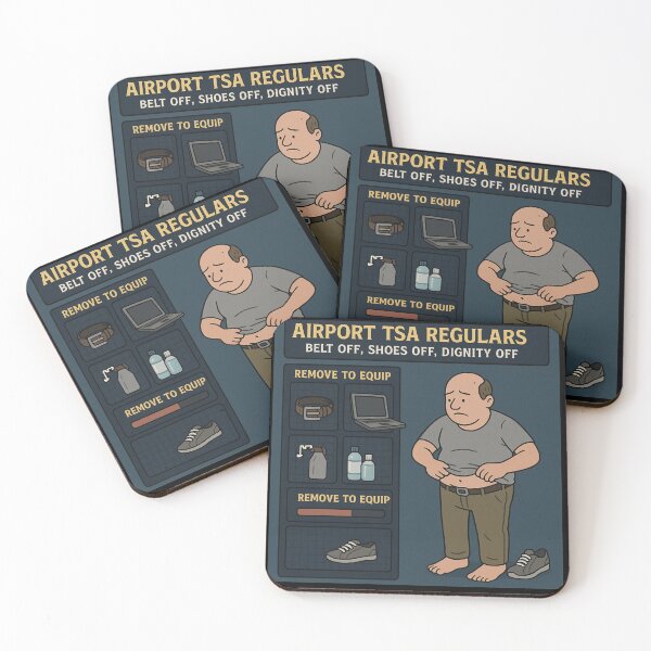 Item preview, Airport TSA Regulars “Remove to Equip” RPG Inventory Travel designed and sold by POD DYNASTY.