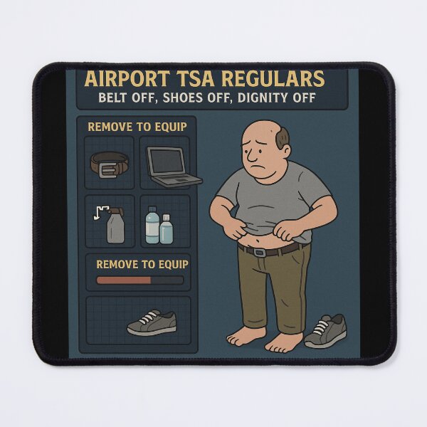 Item preview, Airport TSA Regulars “Remove to Equip” RPG Inventory Travel designed and sold by POD DYNASTY.