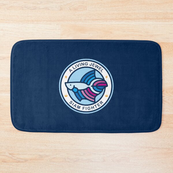 Item preview, Colorful Betta Fish Line Art Emblem designed and sold by Satoshy Atelier.