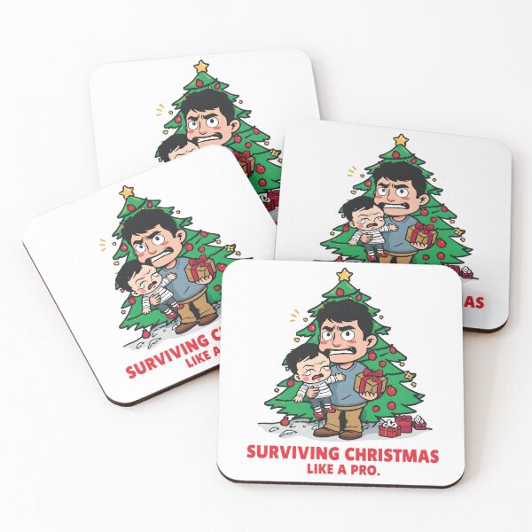 Item preview, Parenting Christmas – Surviving Christmas Like a Pro Funny Design designed and sold by gavinroyal.