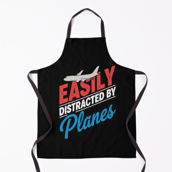 Item preview, Easily Distracted By Planes | Humorous Aviation Retro Design designed and sold by FreeArt2.