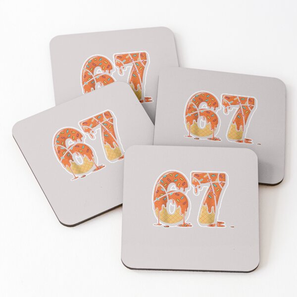 Item preview, 67 Ice Cream Drip Basketball Gen Alpha Slang Six Seven Meme designed and sold by MabelWells.