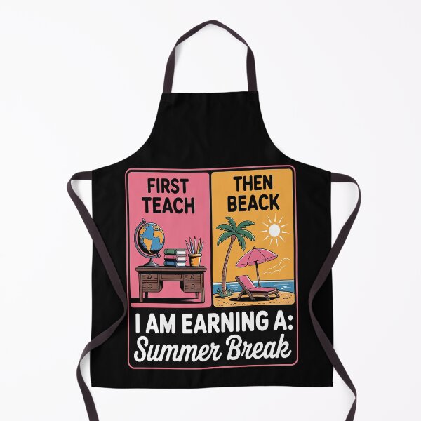 Item preview, First Teach Then Beach Teacher Summer Break Last Day designed and sold by Lucaseinar.