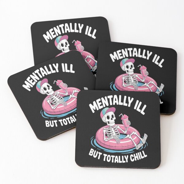 Item preview, Mentally Ill But Totally Chill Mental Health Halloween designed and sold by kakashinn.