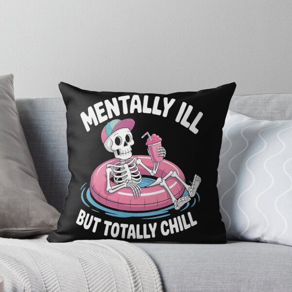 Item preview, Mentally Ill But Totally Chill Mental Health Halloween designed and sold by kakashinn.