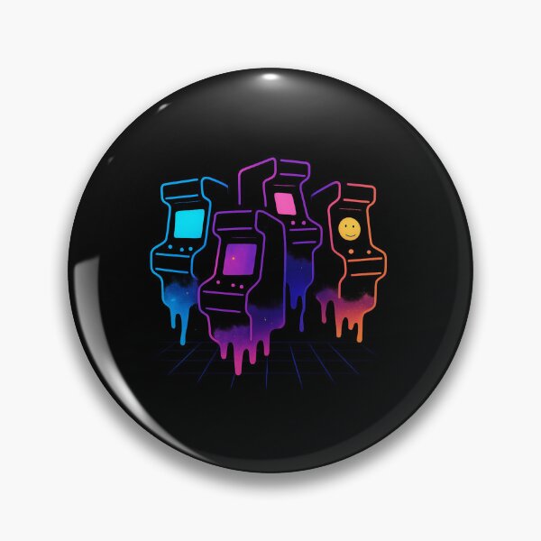Item preview, Arcade Afterlife – Neon Vaporwave Ghost Arcade Cabinets in Retro Cyberpunk Style designed and sold by AddictiveDesign.