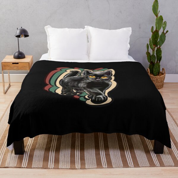 Item preview, Black cat. Vintage Retro le chat themed gifts for women, men and children designed and sold by Artonmytee.