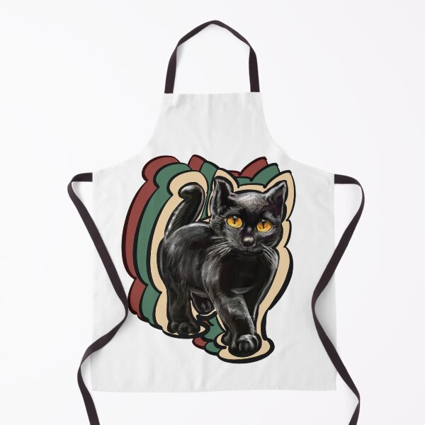 Item preview, Black cat. Vintage Retro le chat themed gifts for women, men and children designed and sold by Artonmytee.