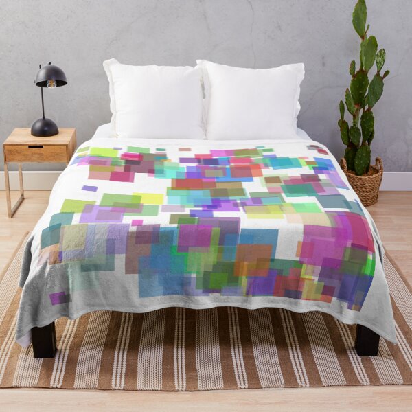 Item preview, Floating Neon Squares Symphony designed and sold by design2xstudio.
