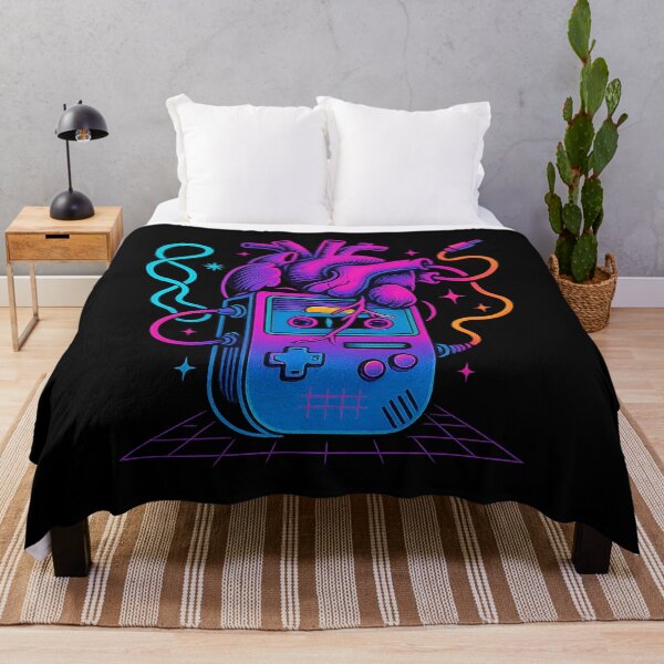 Item preview, Analog Heart, Digital Soul – Neon Retro Game Console designed and sold by AddictiveDesign.