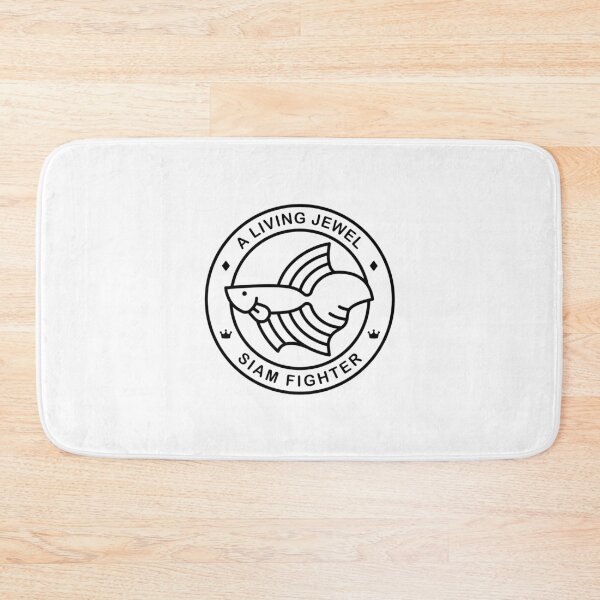 Item preview, Betta Fish Line Art Emblem designed and sold by Satoshy Atelier.