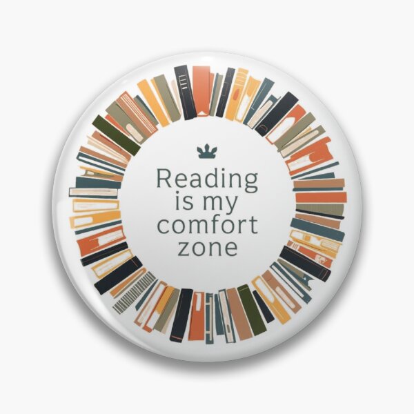Item preview, Reading is my comfort zone, book lover designed and sold by YvkafromPoland.