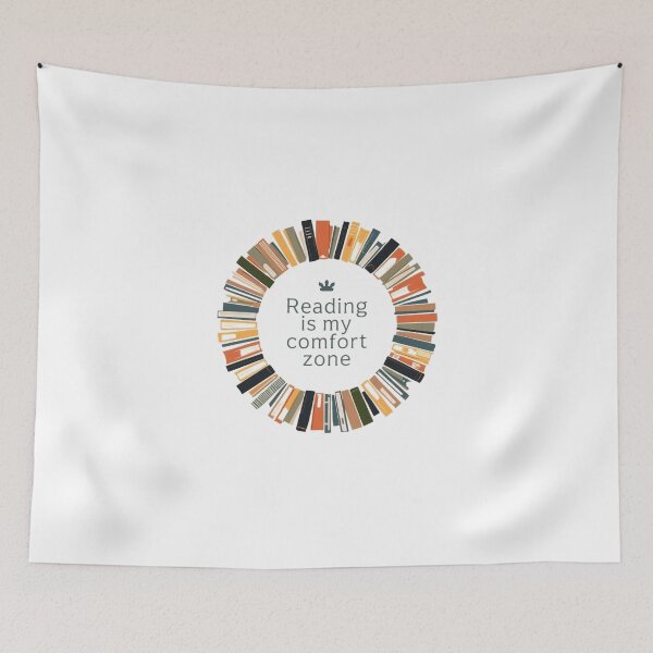Item preview, Reading is my comfort zone, book lover designed and sold by YvkafromPoland.