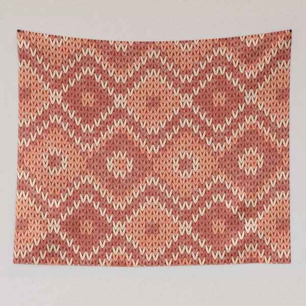 Item preview, Tribal Knit in Natural Sweet Toffee designed and sold by PaisleyMcNoodle.
