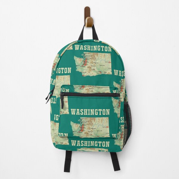 Item preview, Vintage Washington State Topography Map | Classic PNW Hiking & Travel Tee designed and sold by mashmosh.