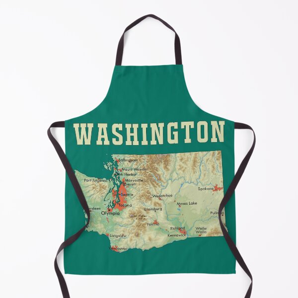 Item preview, Vintage Washington State Topography Map | Classic PNW Hiking & Travel Tee designed and sold by mashmosh.