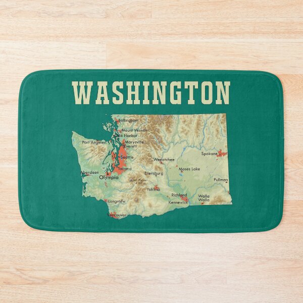 Item preview, Vintage Washington State Topography Map | Classic PNW Hiking & Travel Tee designed and sold by mashmosh.